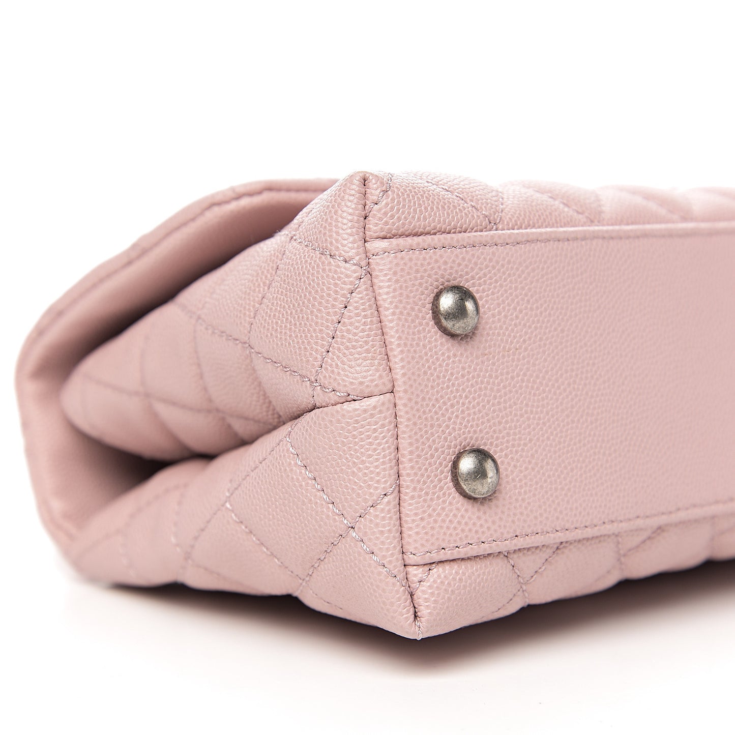 Caviar Quilted Mini Coco Handle Flap Pink