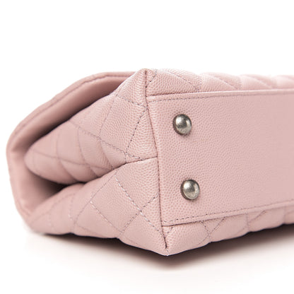 Chanel Caviar Quilted Mini Coco Handle Flap Pink 7 of 10