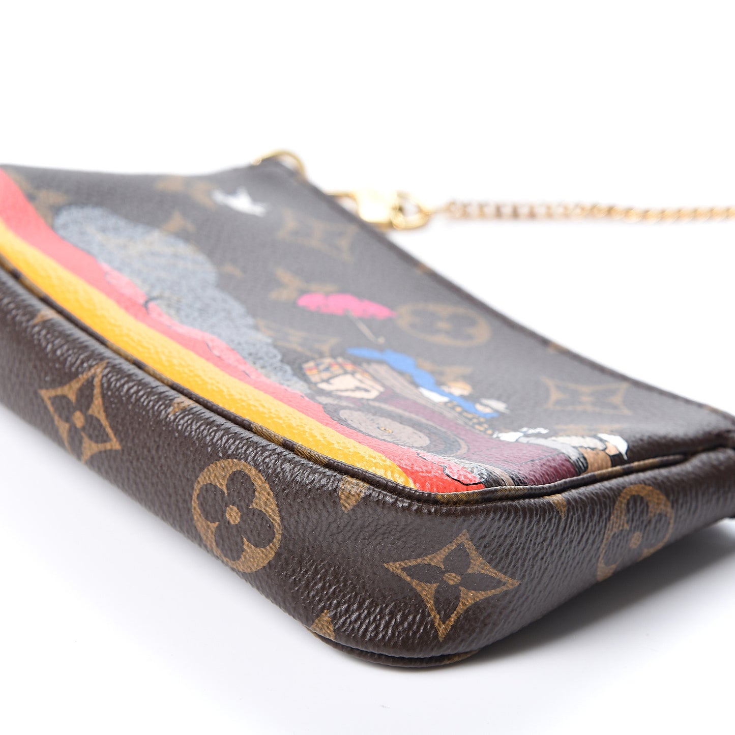 Damier Ebene 2015 Christmas Animation Mini Pochette Accessories