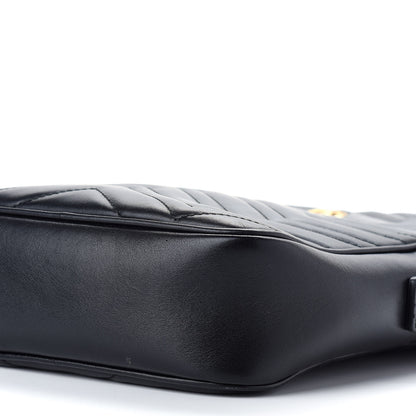 Gucci Calfskin Matelasse GG Marmont Travel Bag Black 9 of 10