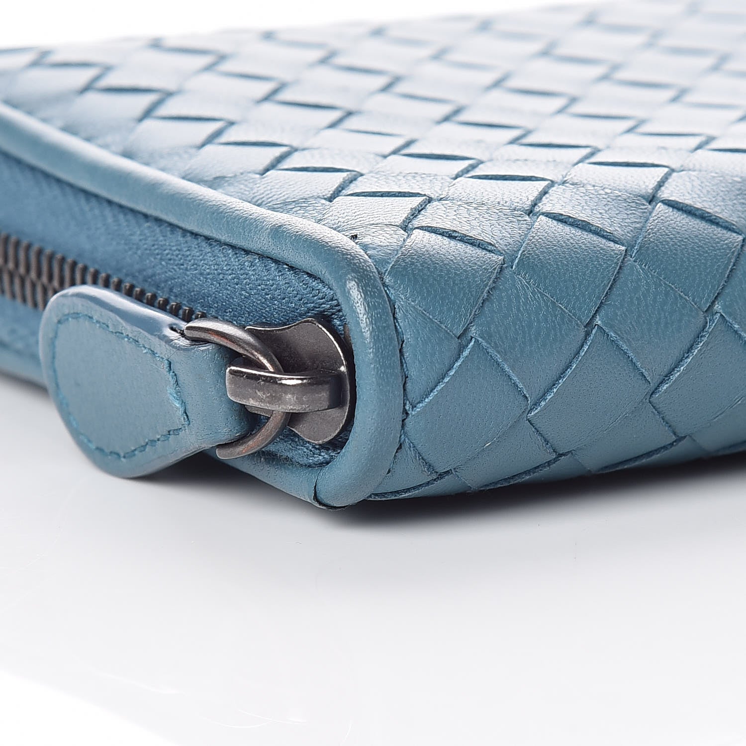 Bottega Veneta Nappa Intrecciato Zip Around Wallet Canard 10 of 13