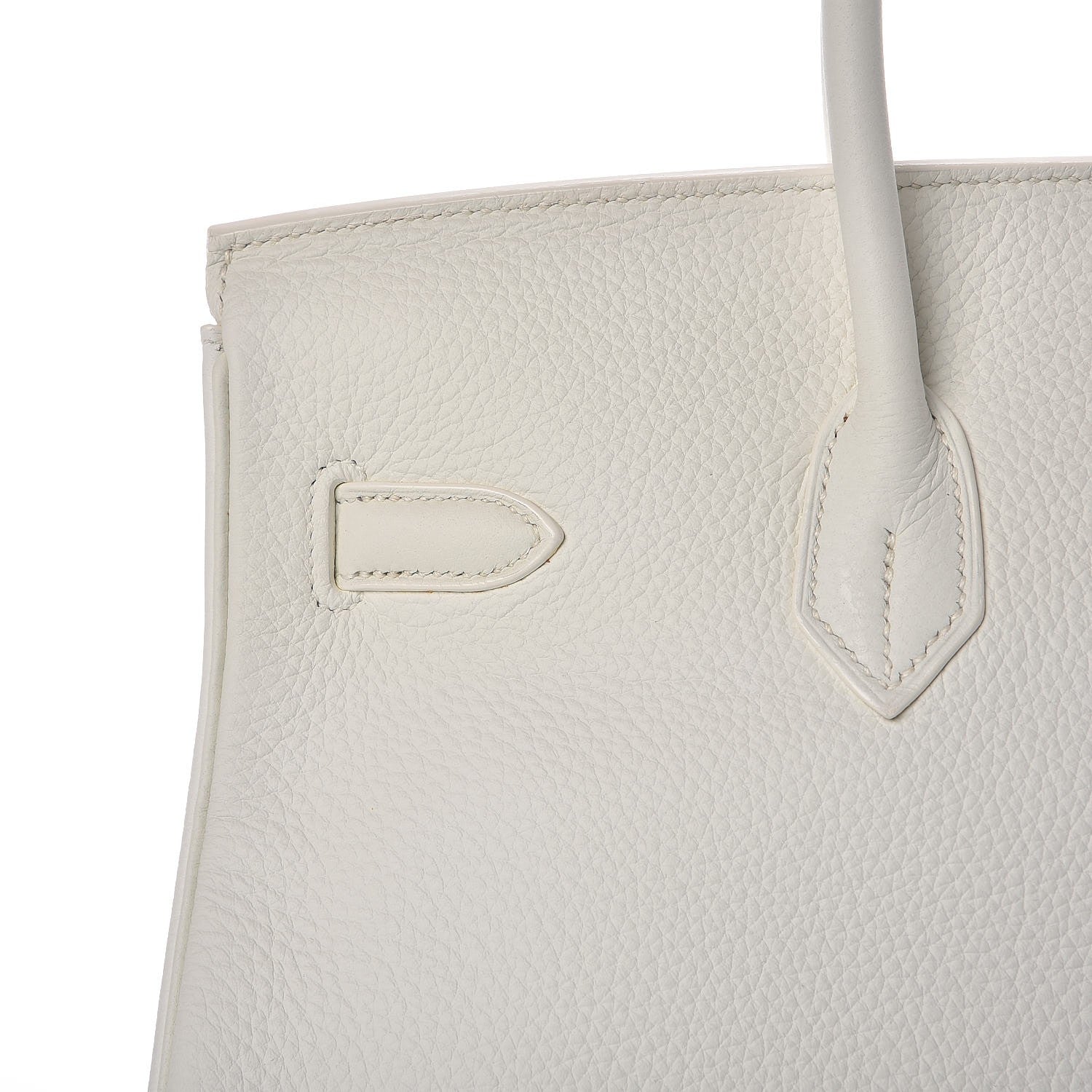 Hermes Taurillon Clemence Birkin 35 White 33 of 37