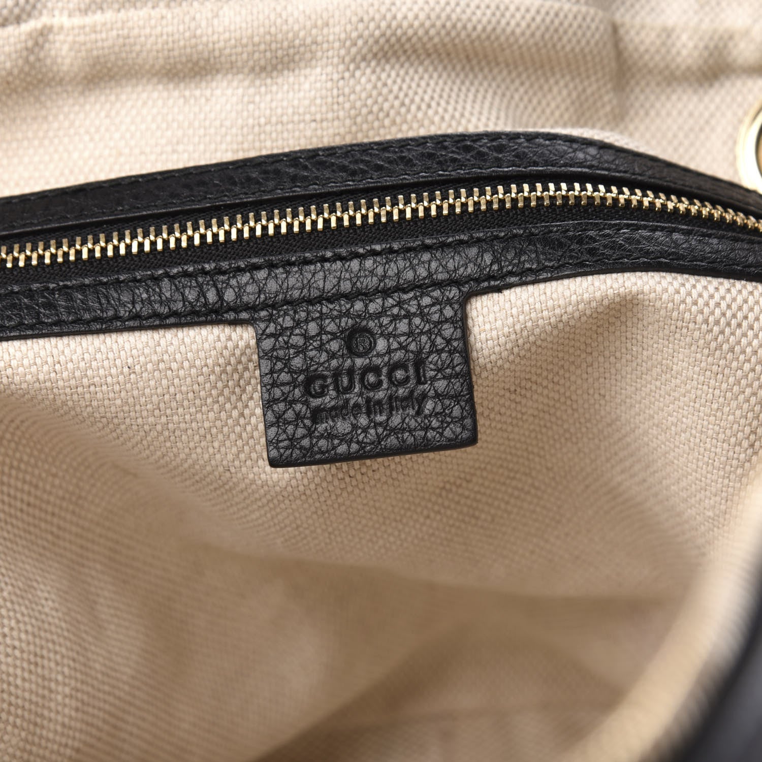 Gucci Pebbled Calfskin Medium Soho Bowler Black 8 of 10