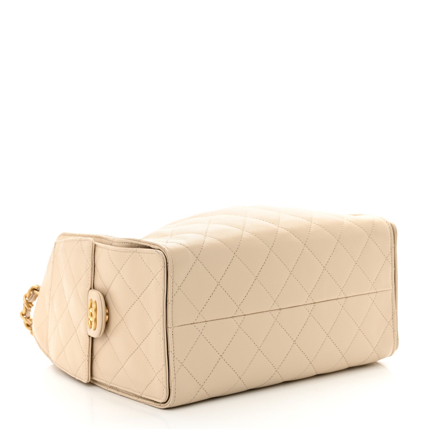 Chanel Caviar Quilted Small Chanel 25 Handbag Beige 4 of 11