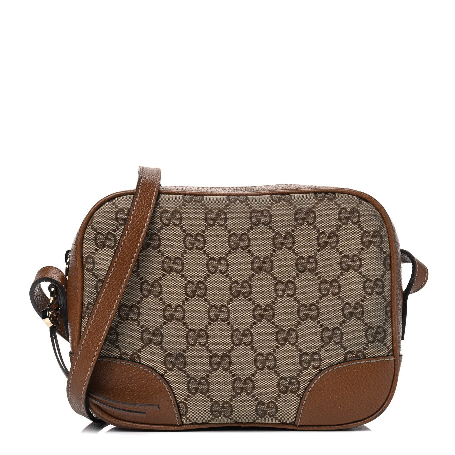 Gucci Monogram Mini Bree Messenger Bag Beige Tabacco 1 of 12