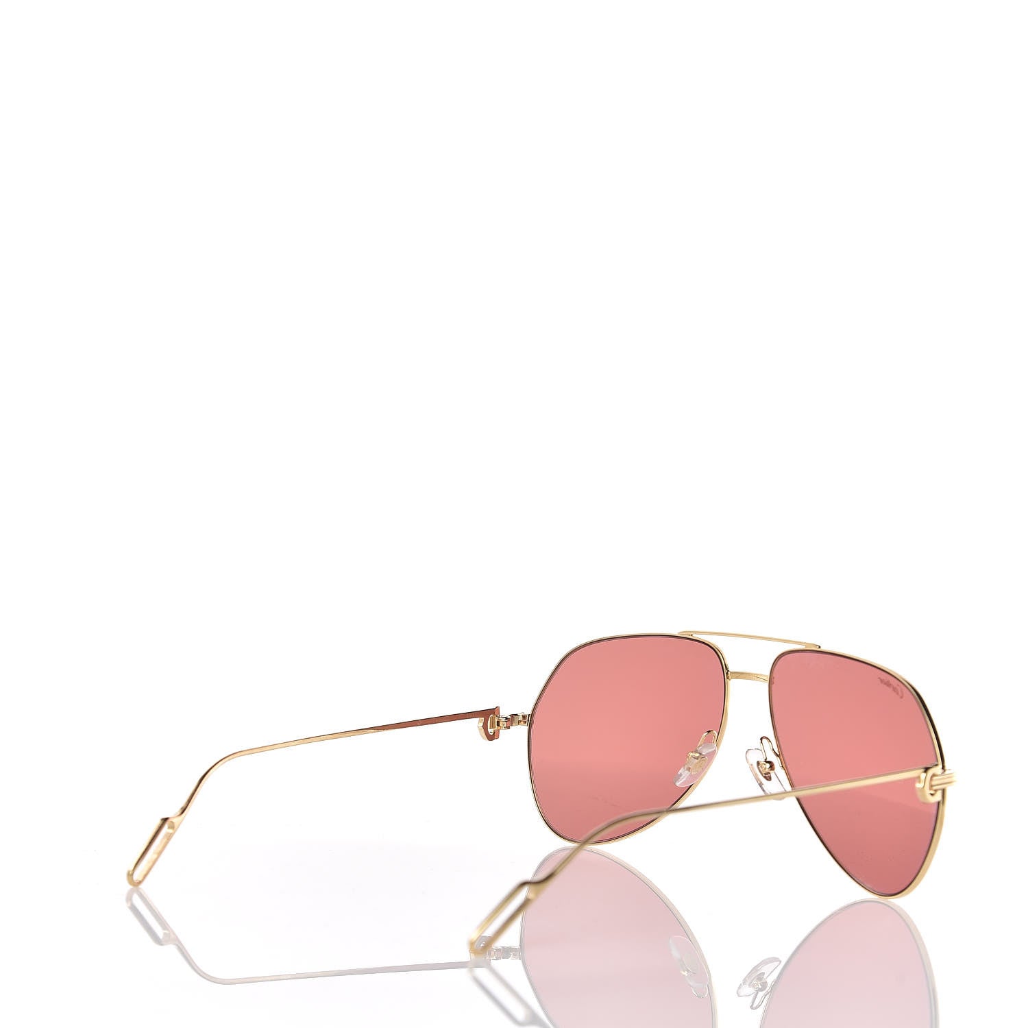 Cartier Premiere De Aviator Sunglasses Red Gold 4 of 7