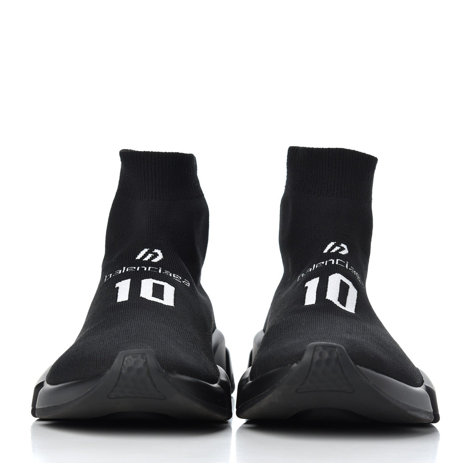 Balenciaga Neoprene Knit Soccer Mens Speed Sneakers 42 Black 2 of 9