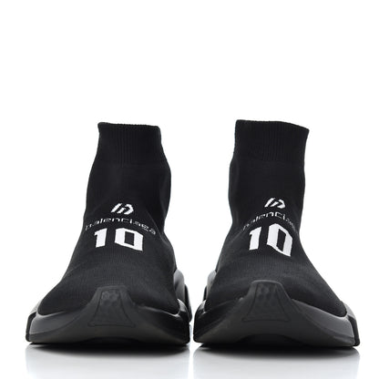 Balenciaga Neoprene Knit Soccer Mens Speed Sneakers 42 Black 2 of 9