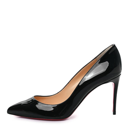 Christian Louboutin Patent Pigalle Follies 85 Pumps 37.5 Black 1 of 7