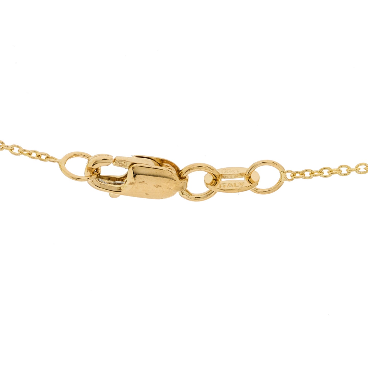 18K Yellow Gold Diamond Integrated Cross Necklace