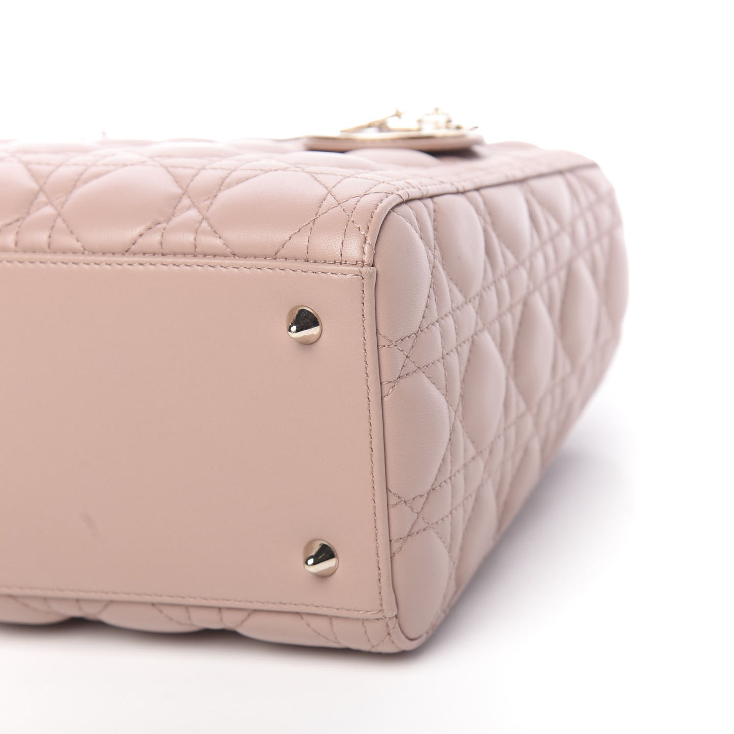 Lambskin Cannage Medium Lady Dior Pink