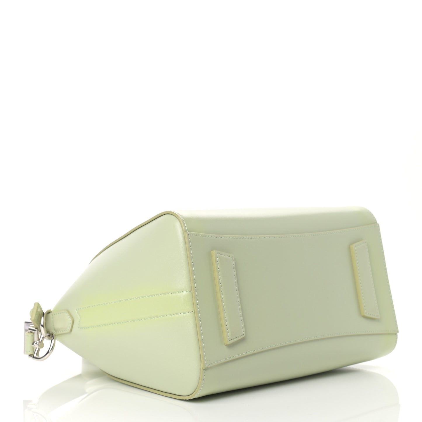 Shiny Lord Calfskin Small Antigona Aqua Green