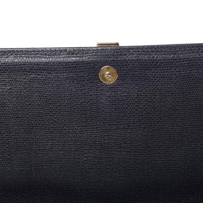 Saint Laurent Textured Calfskin Classic Y Ligne Clutch Black 10 of 15