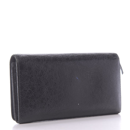 Balenciaga Agneau Classic Hardware Money Wallet Black 3 of 11