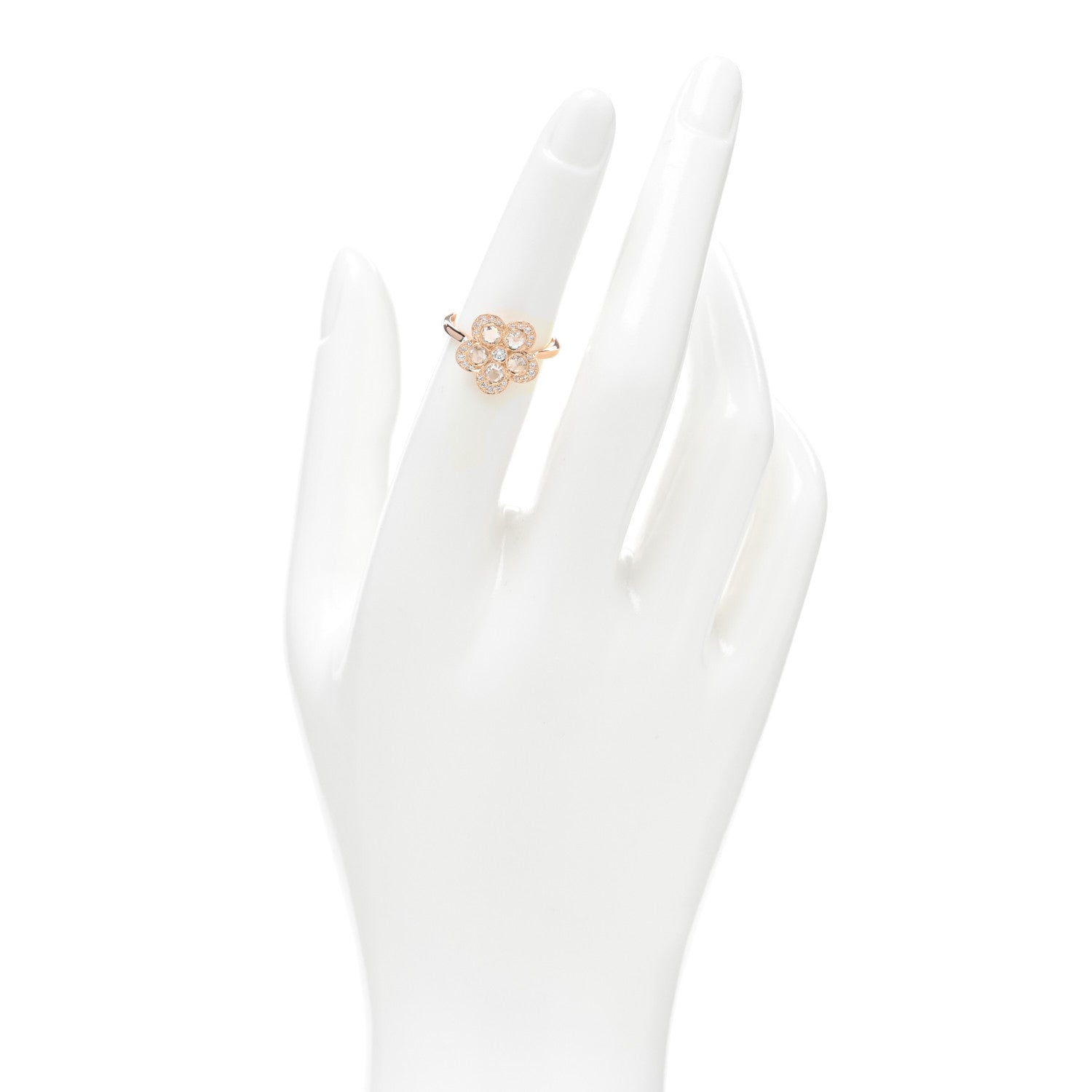 Tiffany 18K Rose Gold Diamond Garden Flower Ring 49 5 2 of 4