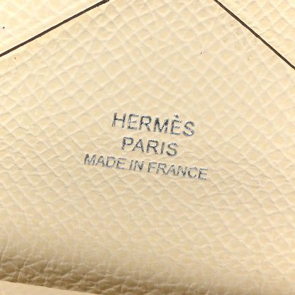 Hermes Epsom Calvi Duo Card Case Craie 6 of 7