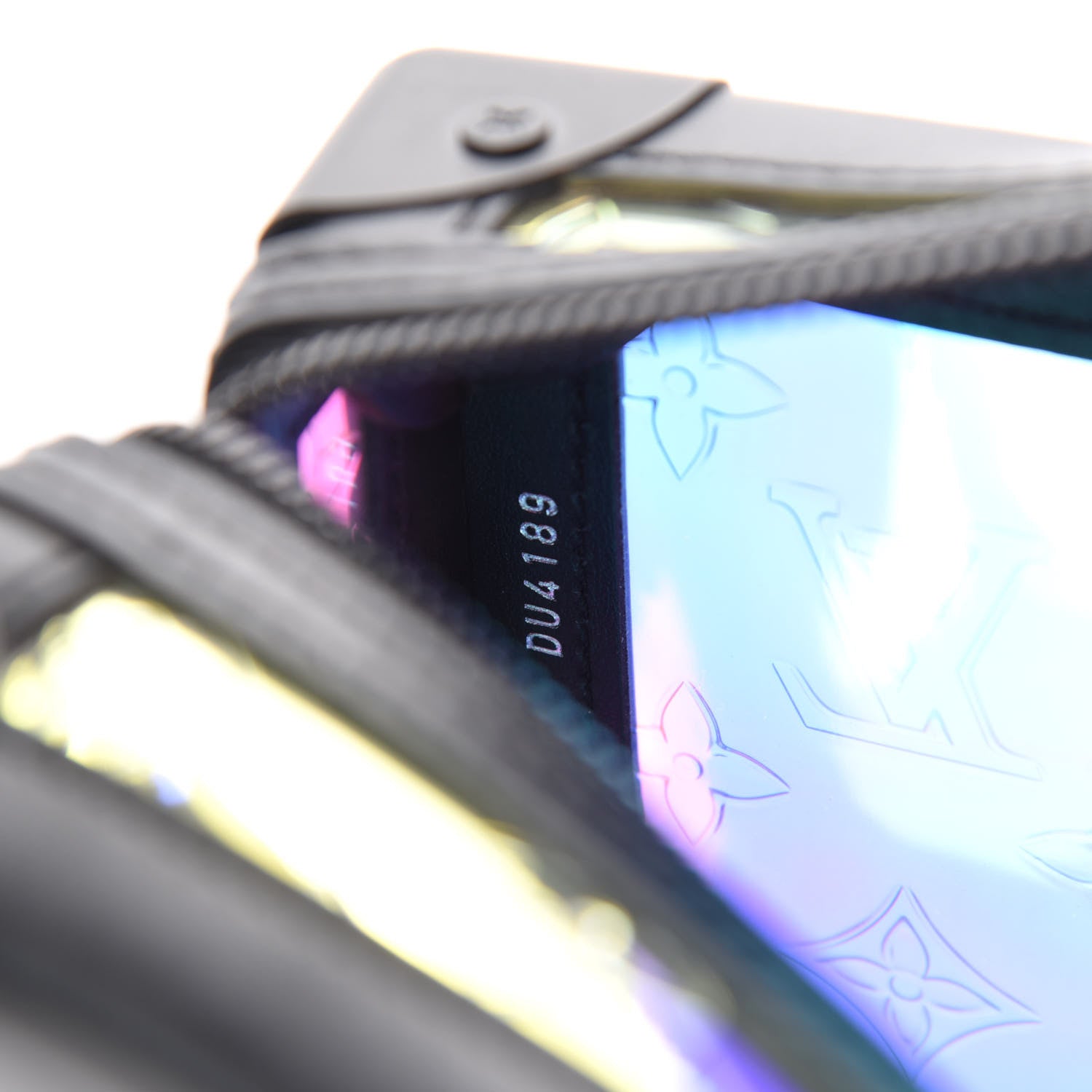 Louis Vuitton Calfskin PVC Monogram Solar Ray Soft Trunk Iridescent Prism Black 9 of 11