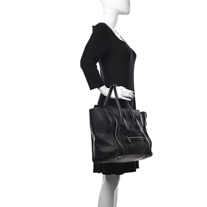 Celine Smooth Calfskin Mini Luggage Black 2 of 29