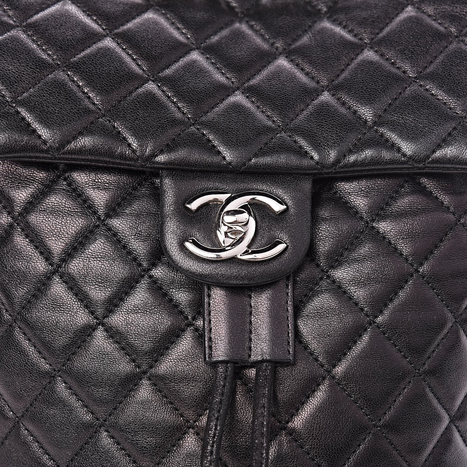 Chanel Lambskin Quilted Small Urban Spirit Backpack Black 10 of 10