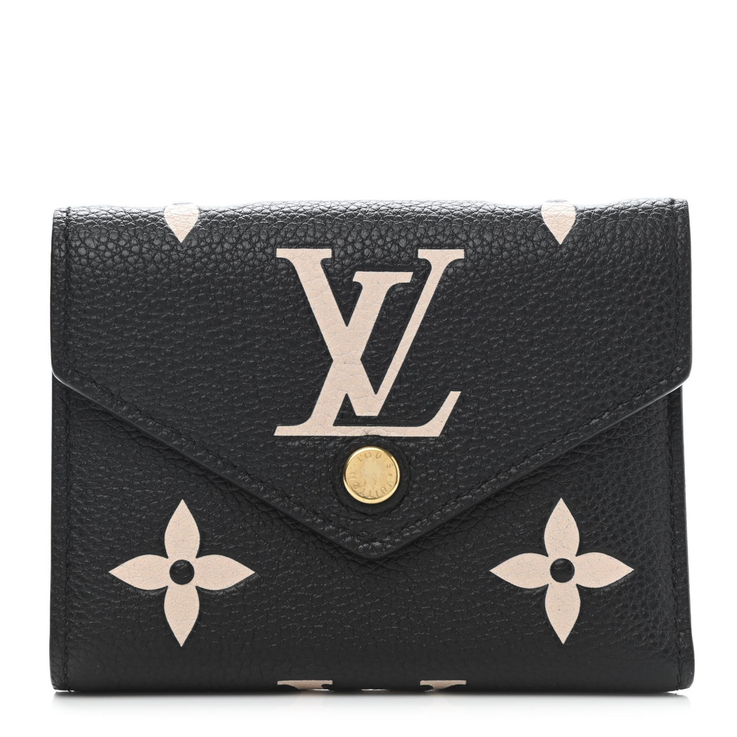 Empreinte Monogram Giant Victorine Wallet Black Beige