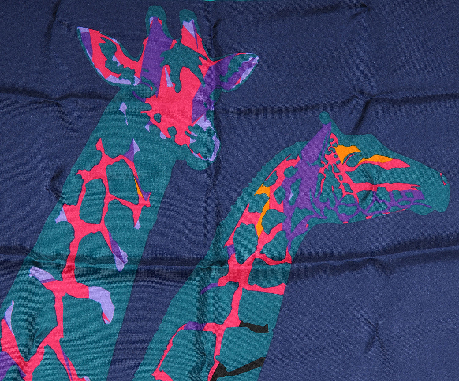 Louis Vuitton Silk Leopard Giraffe Pompons Scarf 1 of 3