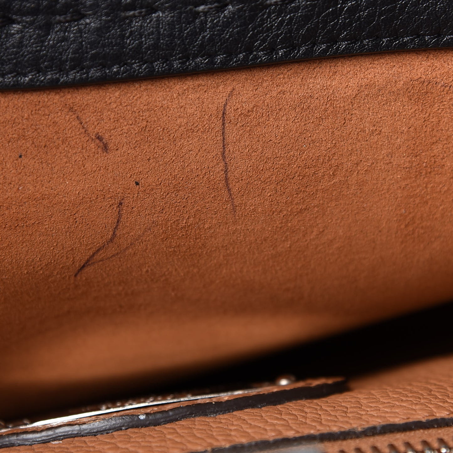 Cuoio Romano Selleria Bi-Color Medium Peekaboo Iconic Satchel Black Mou