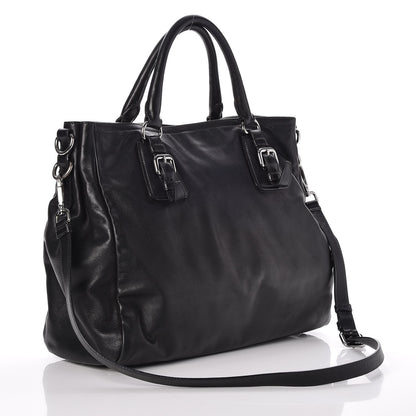 Prada Soft Calf Shoulder Bag Nero Black 3 of 13