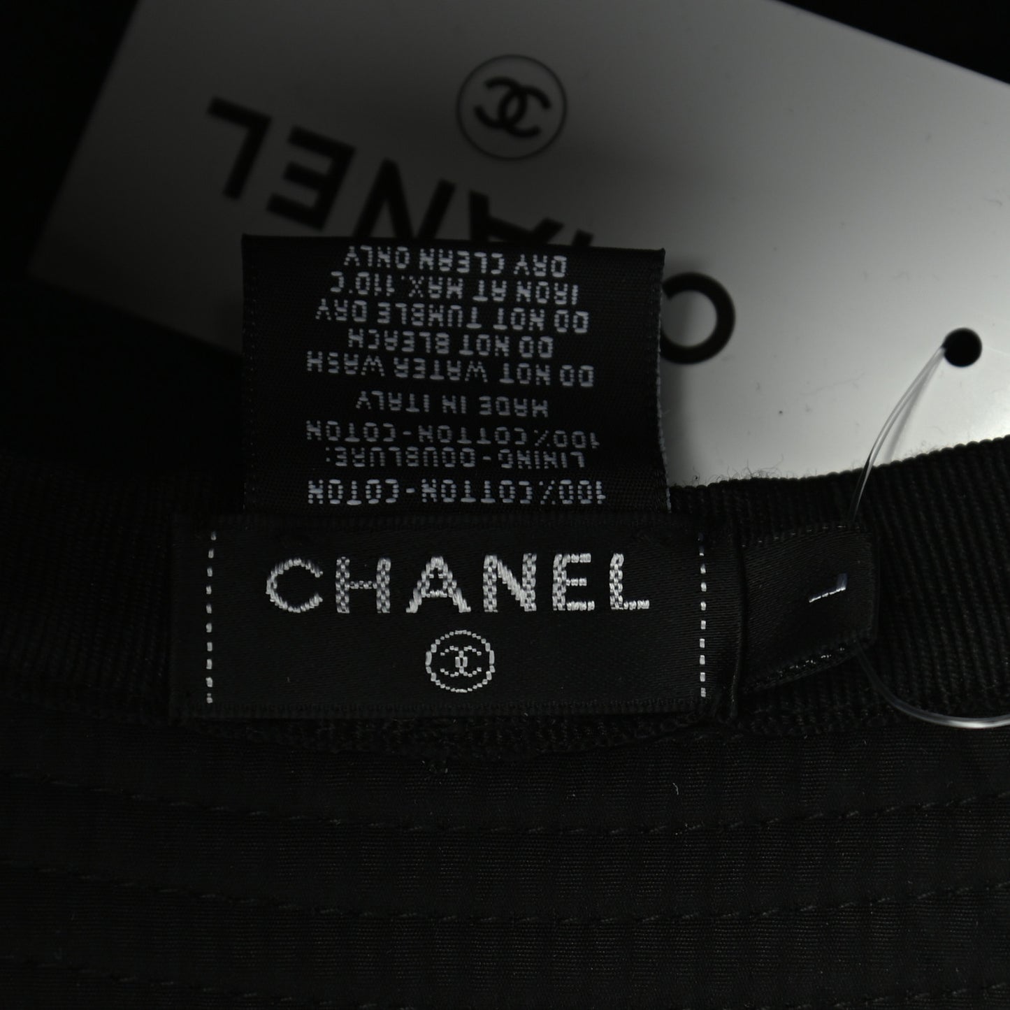 Cotton CC Bucket Hat L Black