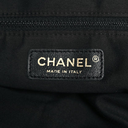 Chanel Lambskin Large Girl Bag Black Beige 6 of 10