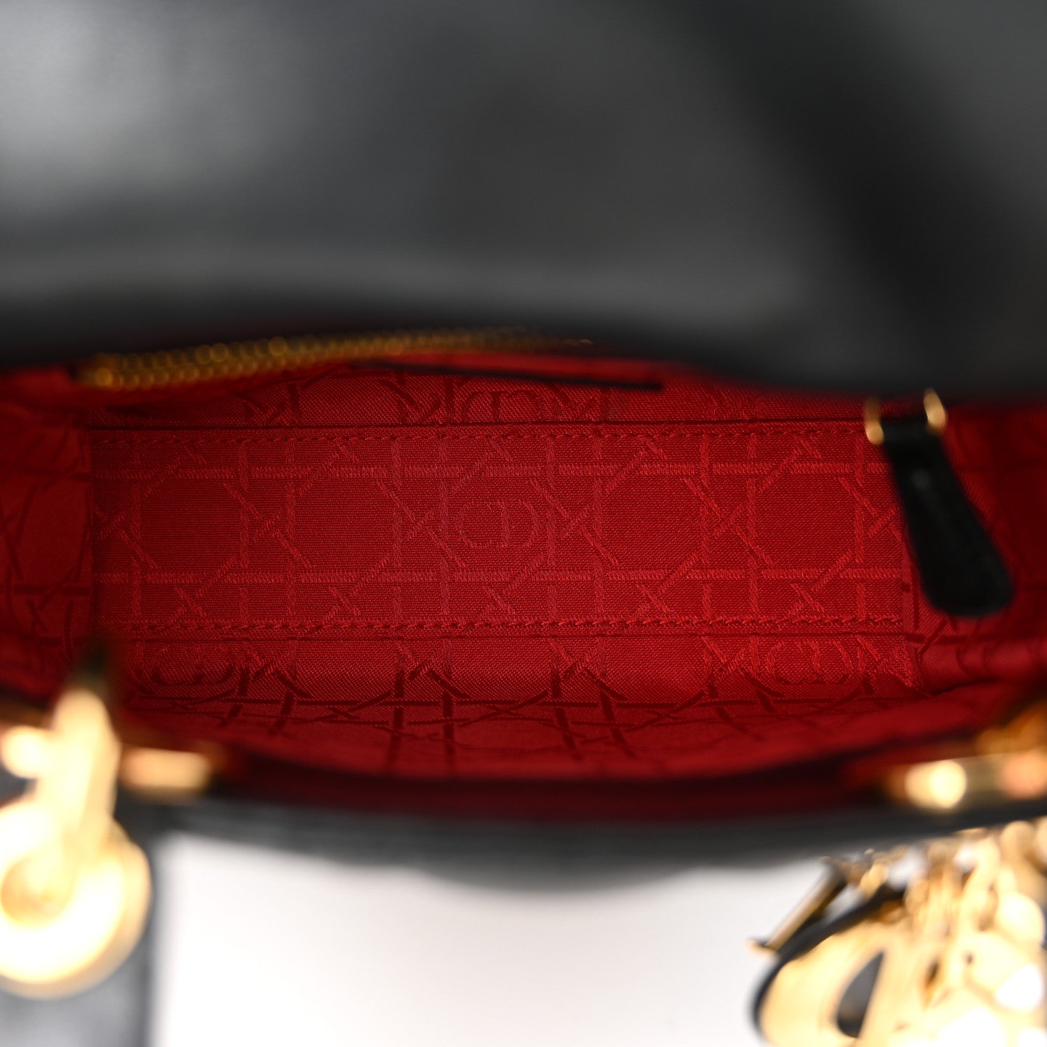 Christian Dior Lambskin Cannage Mini Lady Dior Black 5 of 11