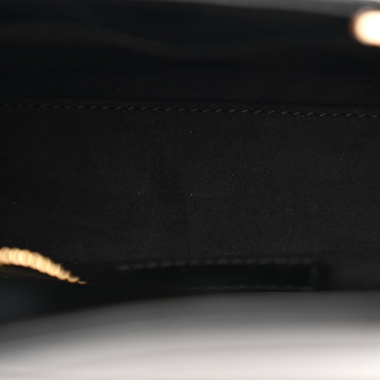 Patent Cannage Mini Lady Dior Black