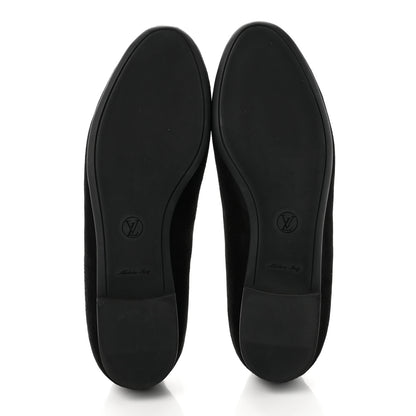 Louis Vuitton Suede Monogram Uniformes Ballet Flats 37 Black 5 of 8