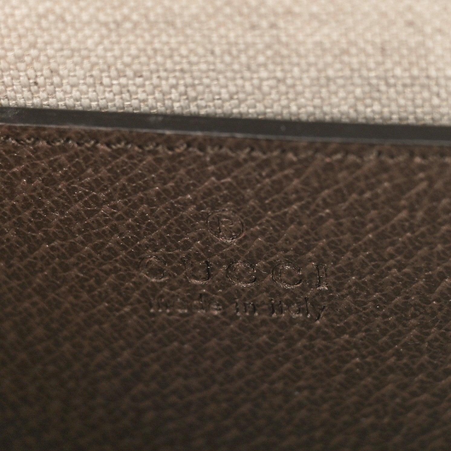 Gucci Monogram Jumbo GG Textured Dollar Calfskin Web Small Ophidia Chain Shoulder Bag Camel Ebony New Acero 6 of 8