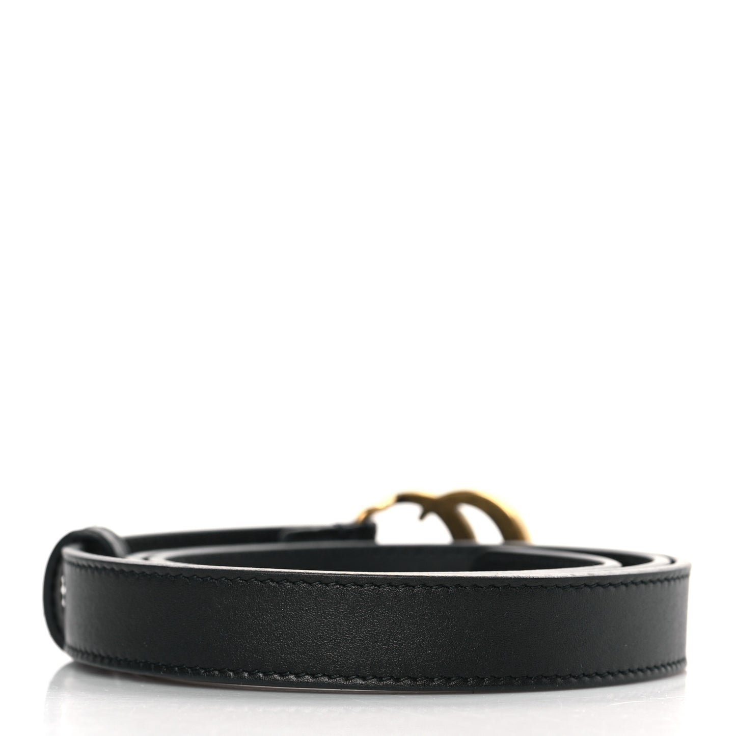 Calfskin Double G 20mm Belt 80 32 Black
