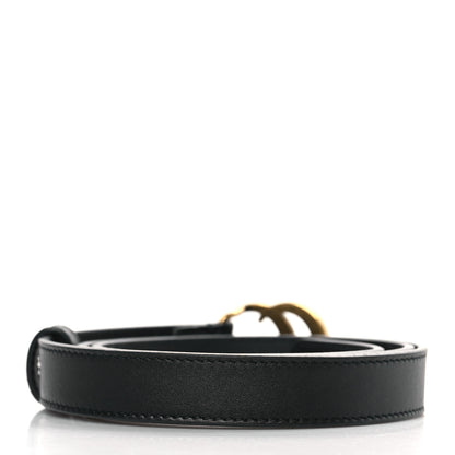 Gucci Calfskin Double G 20mm Belt 80 32 Black 3 of 5