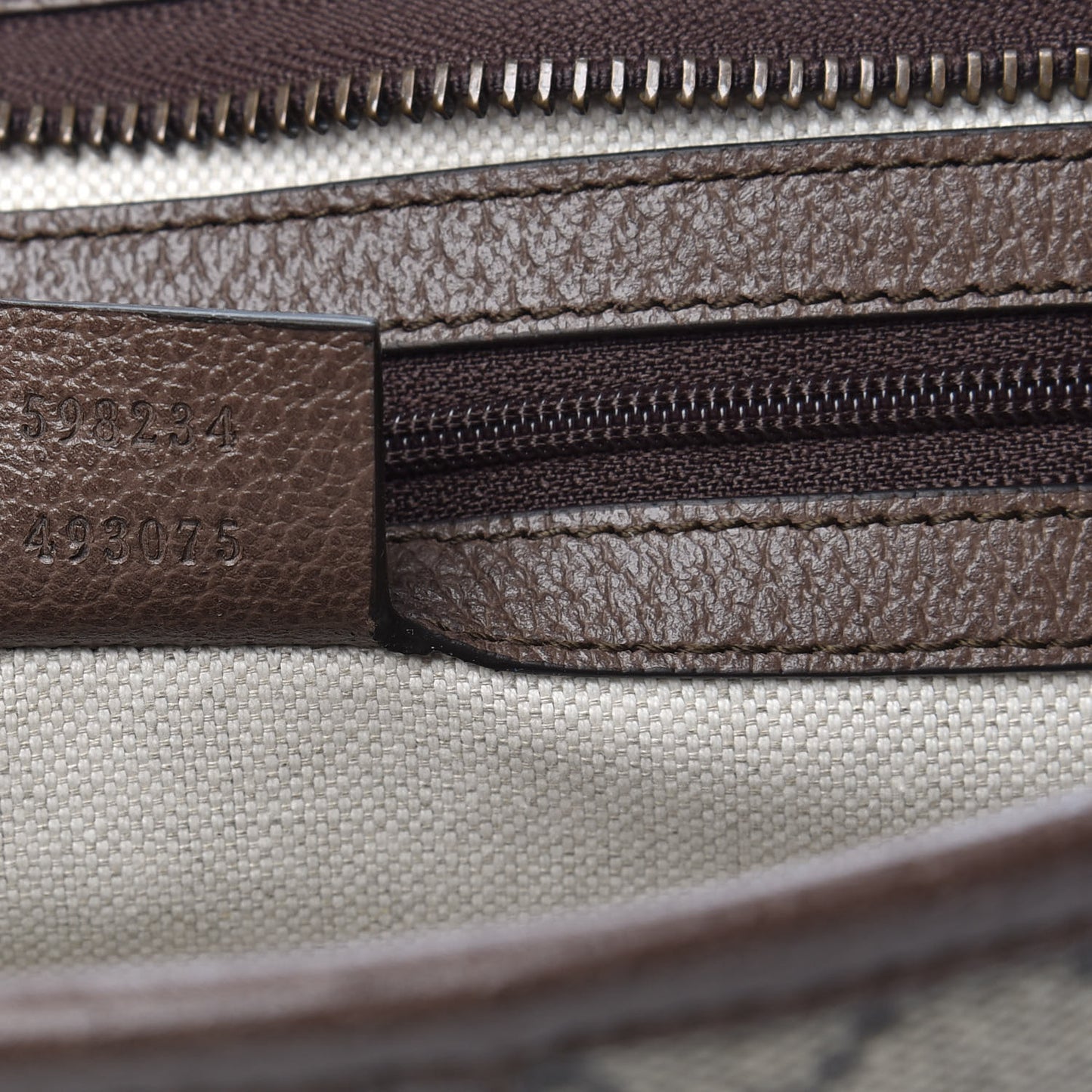 GG Supreme Monogram Web Toiletry Case Brown