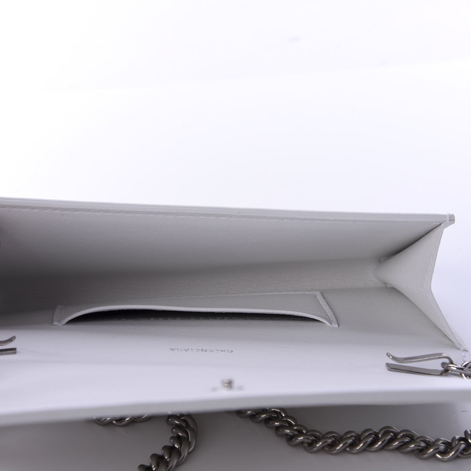 Balenciaga Grained Calfskin Logo Cash Phone Holder Wallet On Chain White Fluo Pink 5 of 12