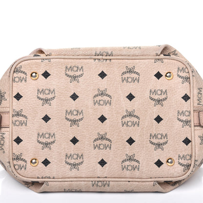 MCM Visetos Essential Drawstring Bucket Bag Beige 16 of 29