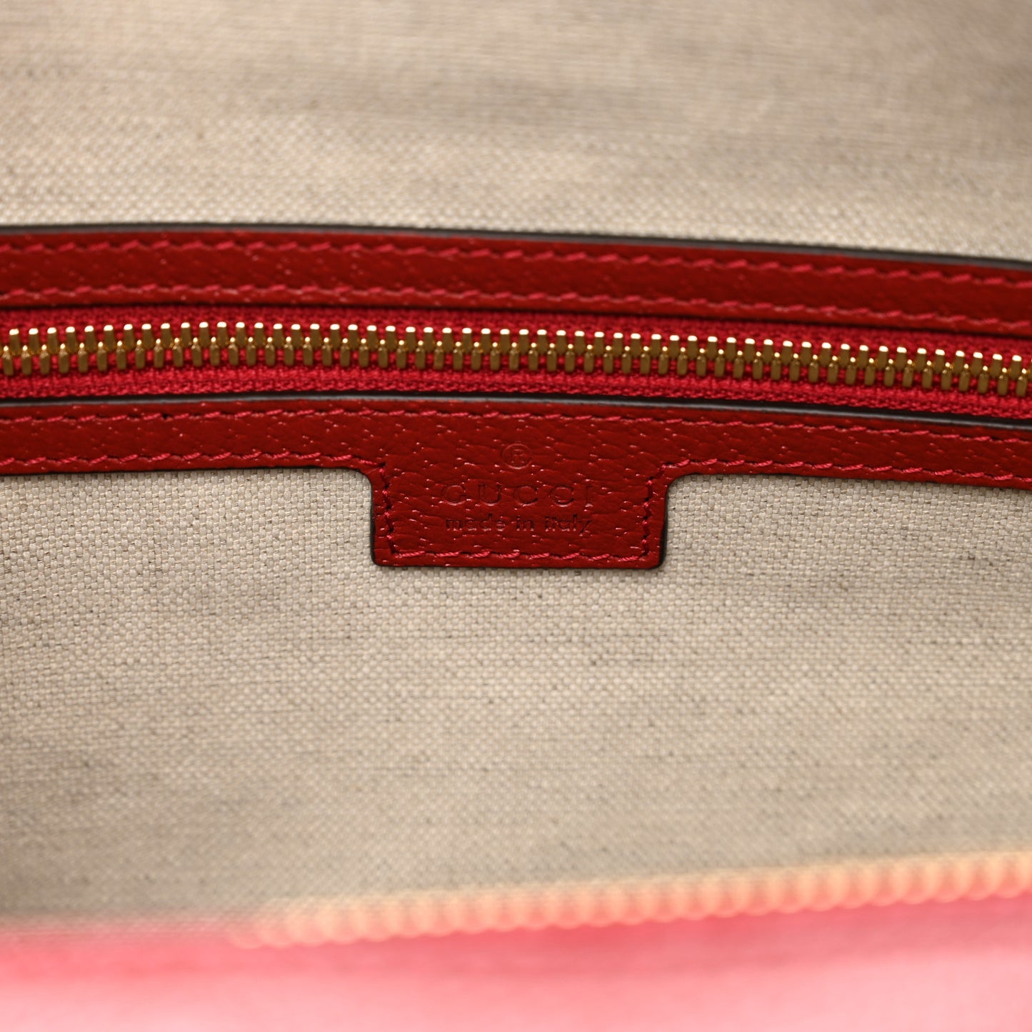 Textured Dollar Calfskin Web Large Duffle Bag Red