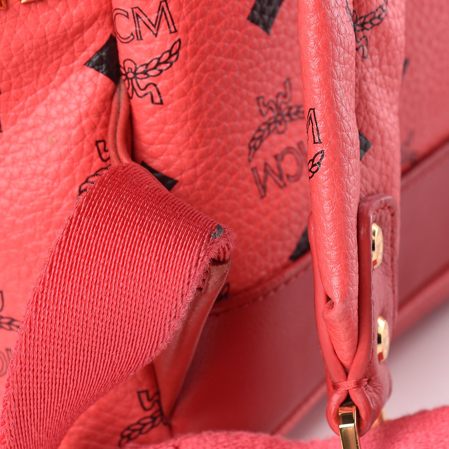 Visetos Medium Side Stud Stark Backpack Coral