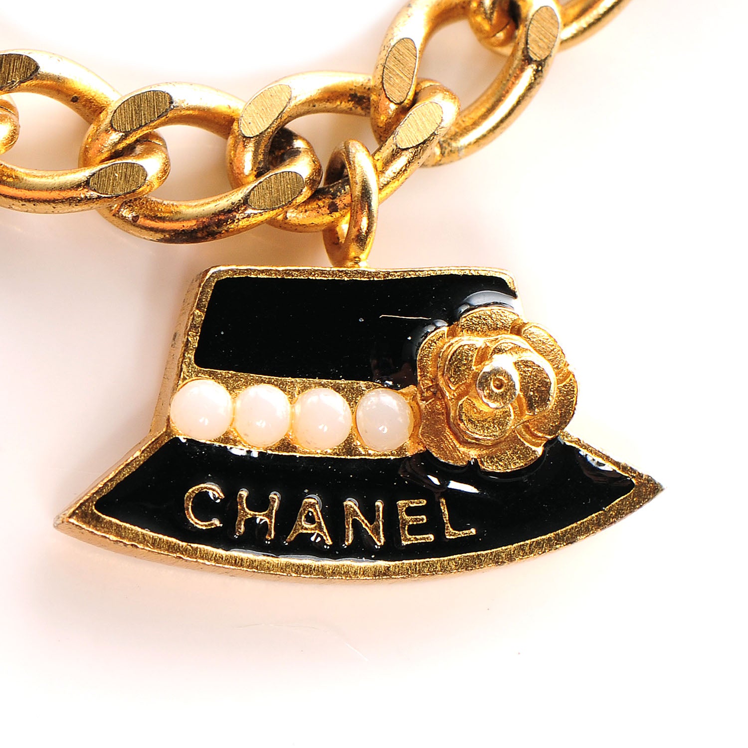 Chanel Enamel CC Jacket Charm Bracelet Black Gold 3 of 5