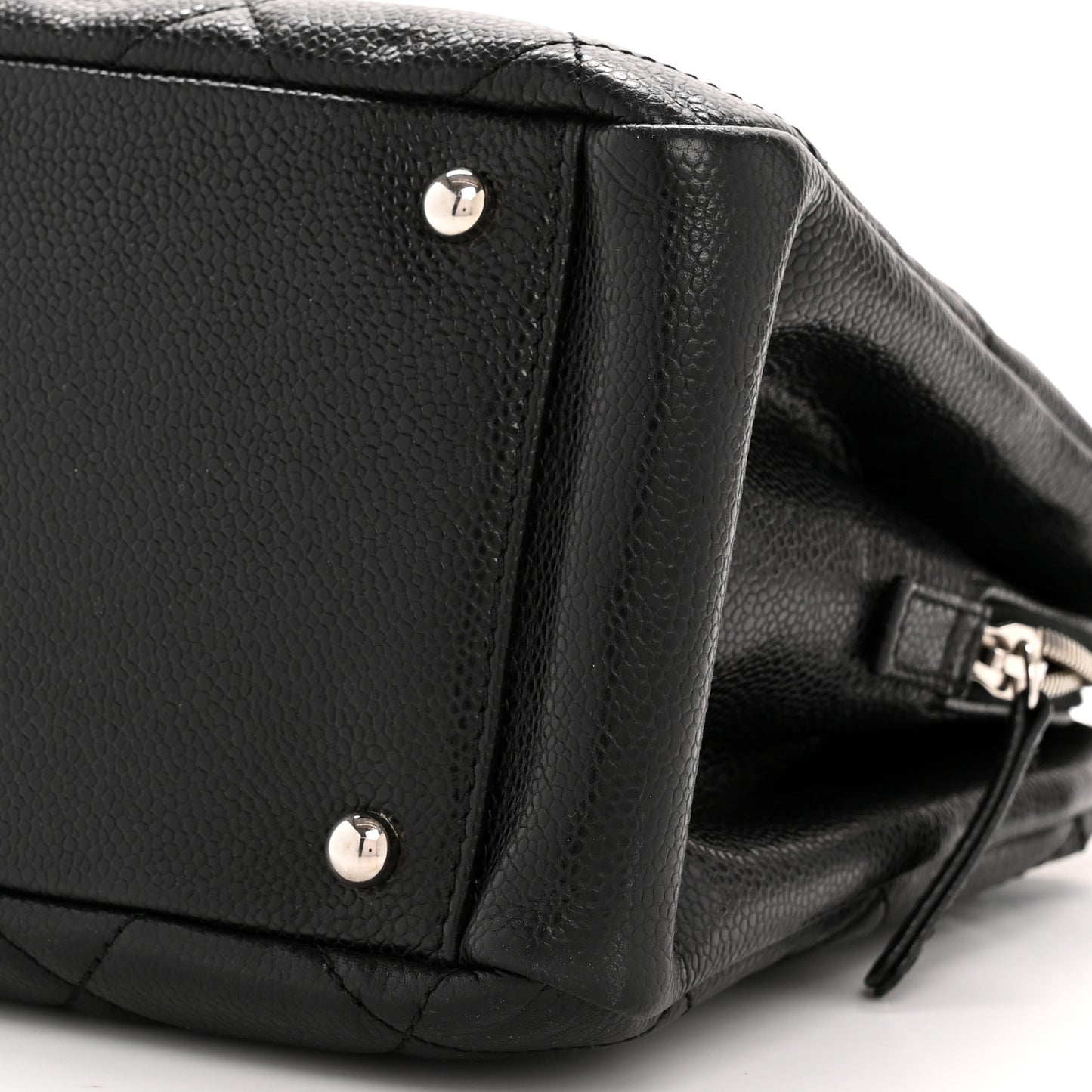 Caviar Quilted Timeless CC Soft Tote Black