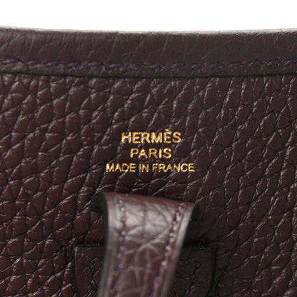 Hermes Taurillon Clemence Evelyne TPM Rouge Sellier 5 of 10