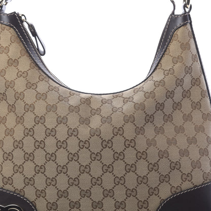 Gucci Monogram Medium Lovely Heart Hobo Brown 10 of 10