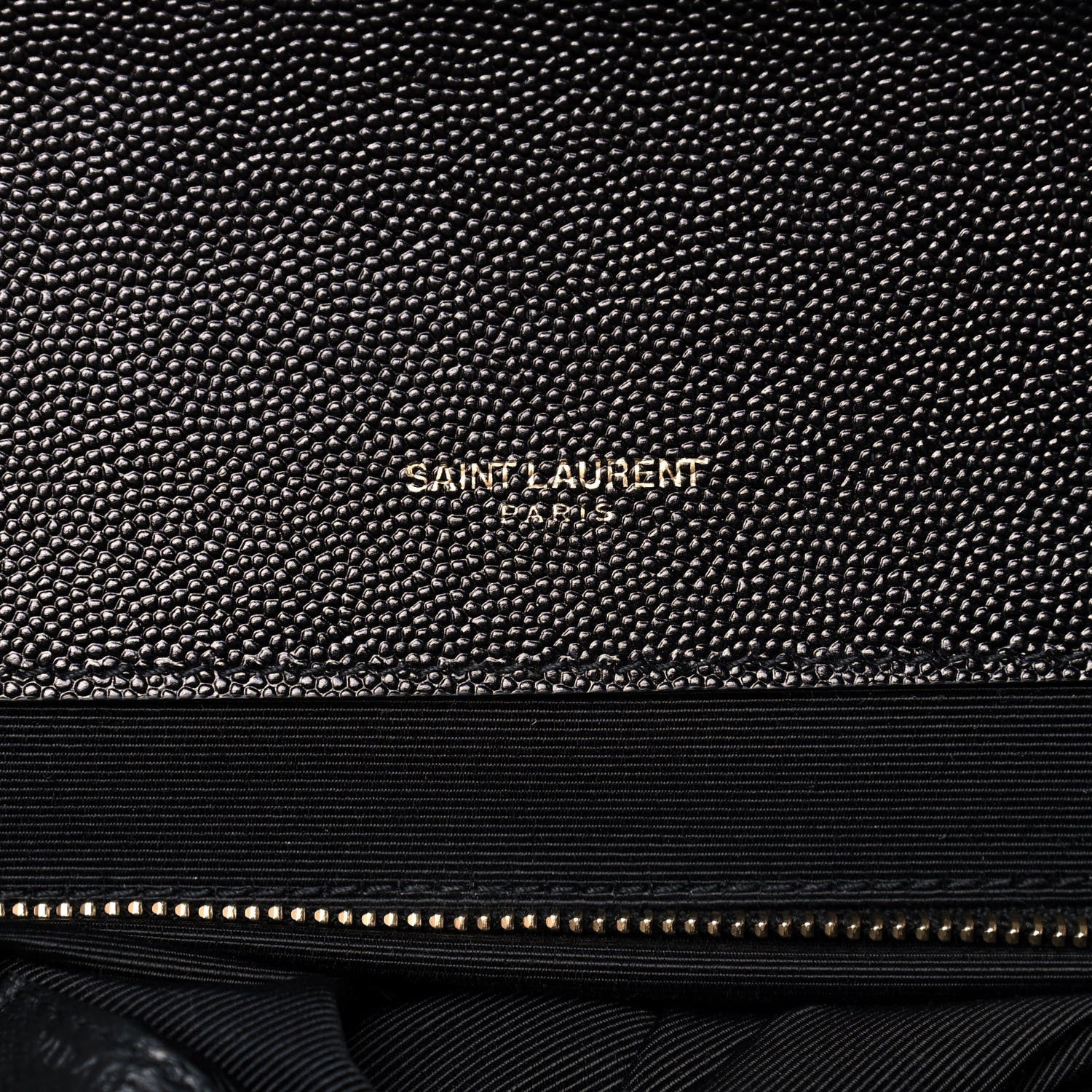 Saint Laurent Grain De Poudre Textured Mixed Matelasse Large Triquilt Monogram Satchel Black 7 of 12