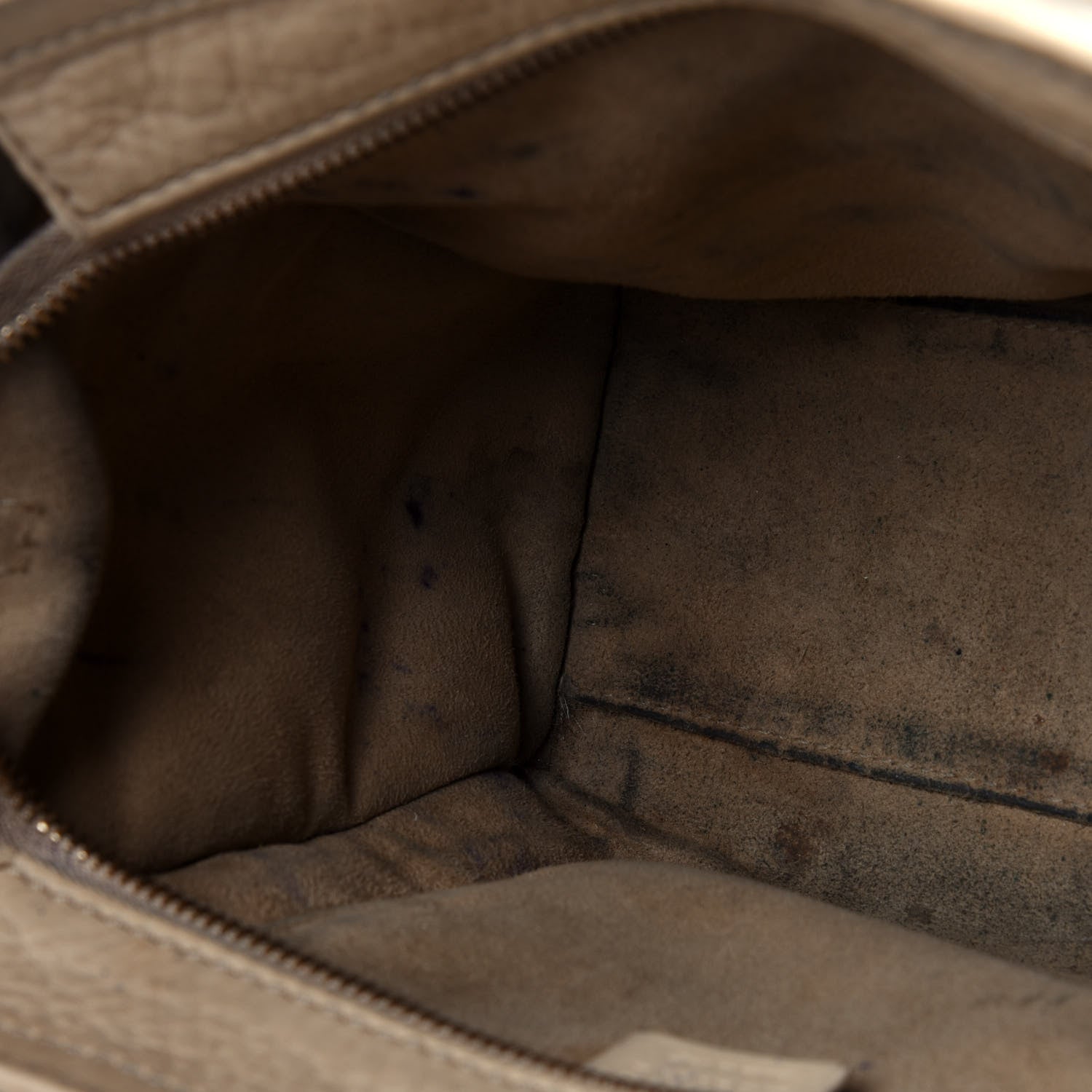 Celine Drummed Calfskin Nano Luggage Dune 11 of 16