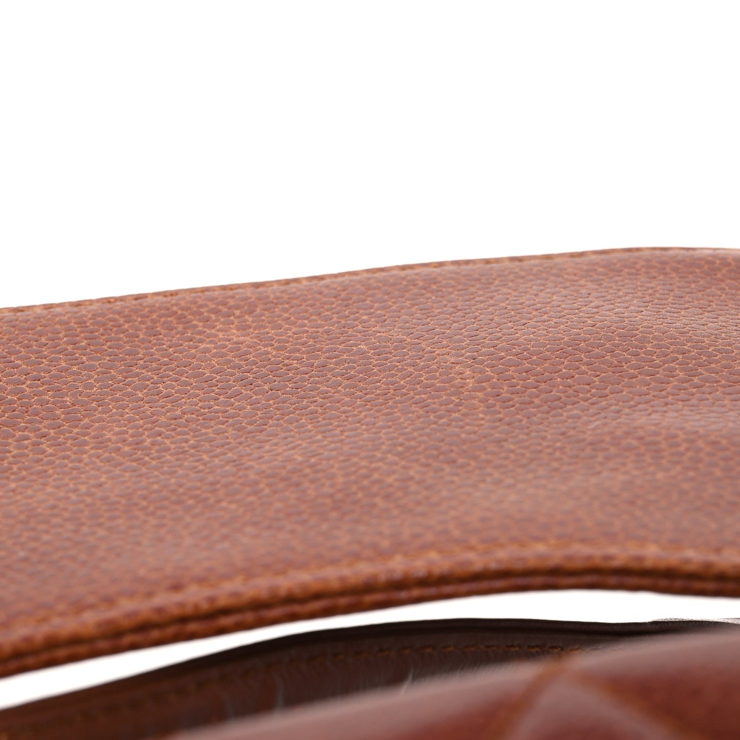 Caviar Quilted Small Retro Class Flap Brown