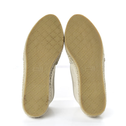 Gucci Washed Cotton Miro Soft Calfskin GG Monogram Espadrilles 35 White Mystic White 5 of 10