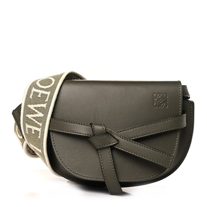 Loewe Calfskin Jacquard Mini Gate Dual Bag Autumn Green 1 of 8