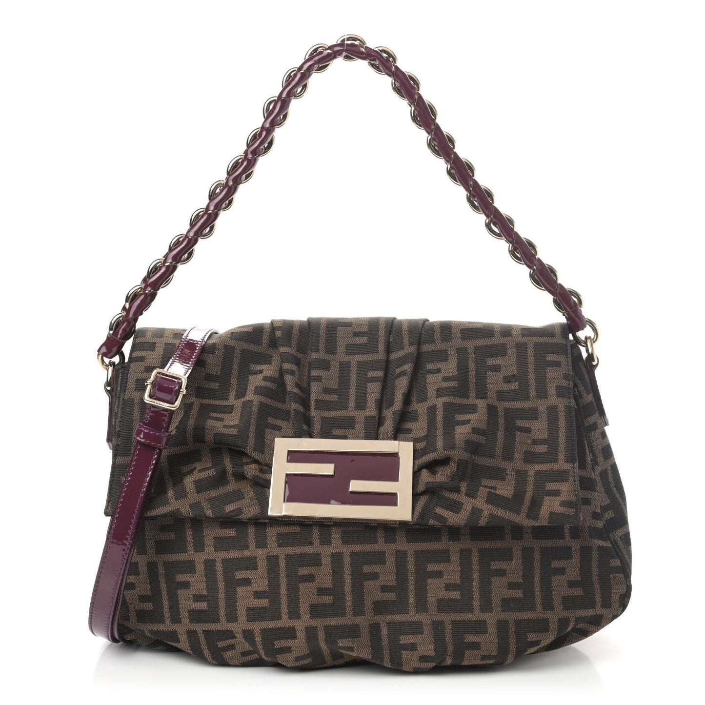 Zucca Mia Shoulder Flap Tobacco Purple